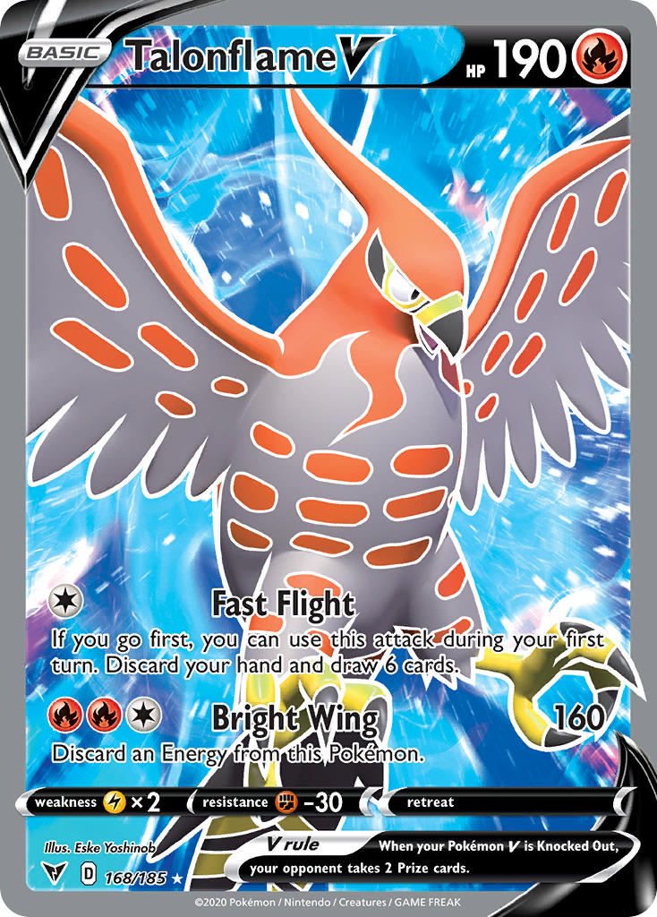 168/185  Talonflame V (Full Art)