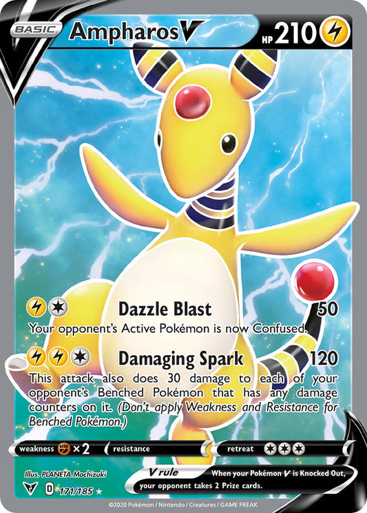 171/185  Ampharos V (Full Art)