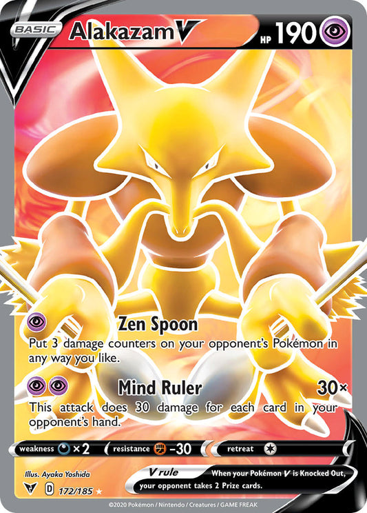 172/185  Alakazam V (Full Art)