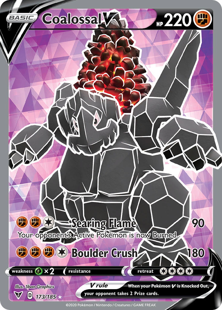 173/185  Coalossal V (Full Art)