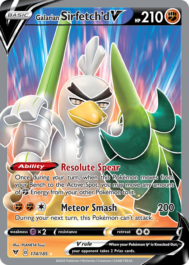 174/185  Galarian Sirfetch'd V (Full Art)