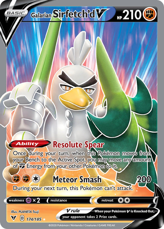 174/185  Galarian Sirfetch'd V (Full Art)