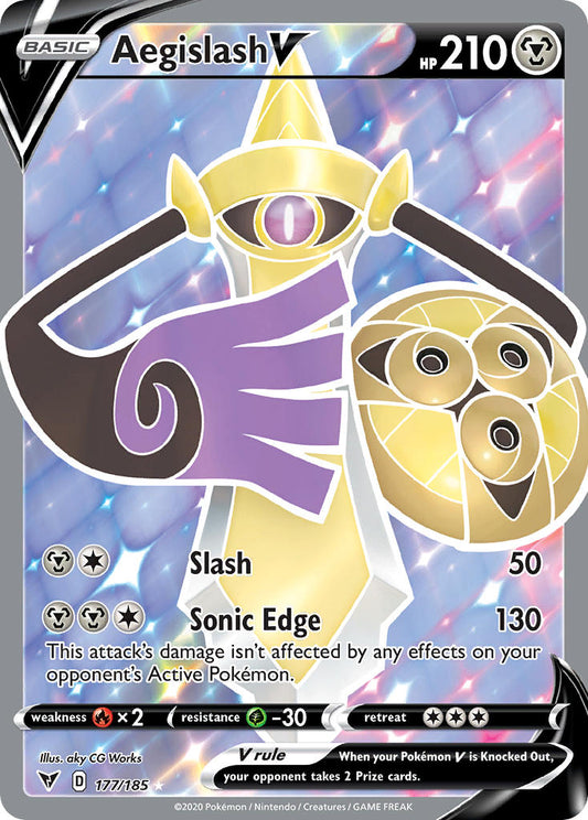 177/185  Aegislash V (Full Art)