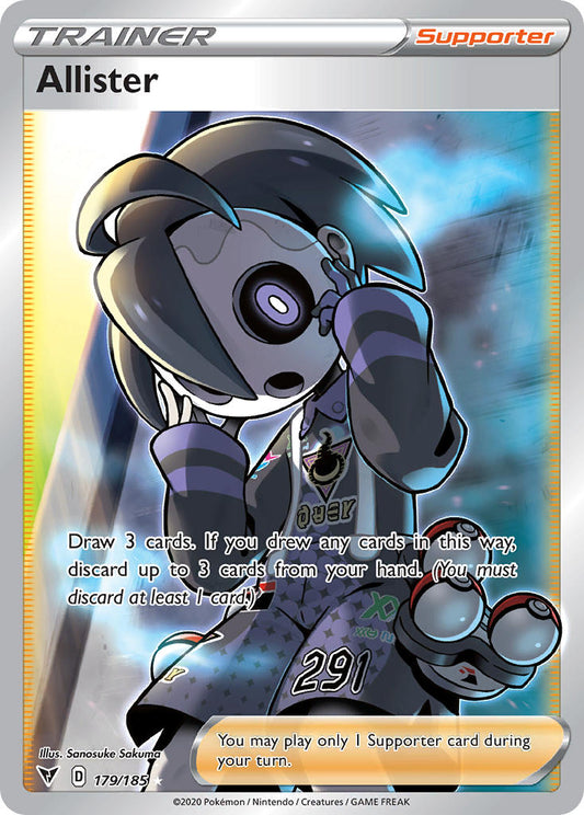 179/185  Allister (Full Art)