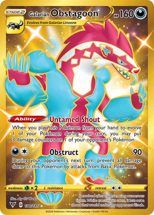 198/185  Galarian Obstagoon (Secret)