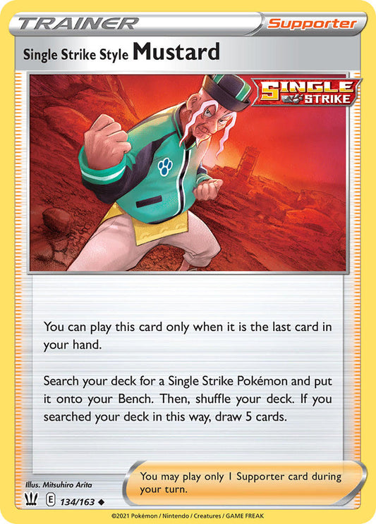 134/163  Single Strike Style Mustard
