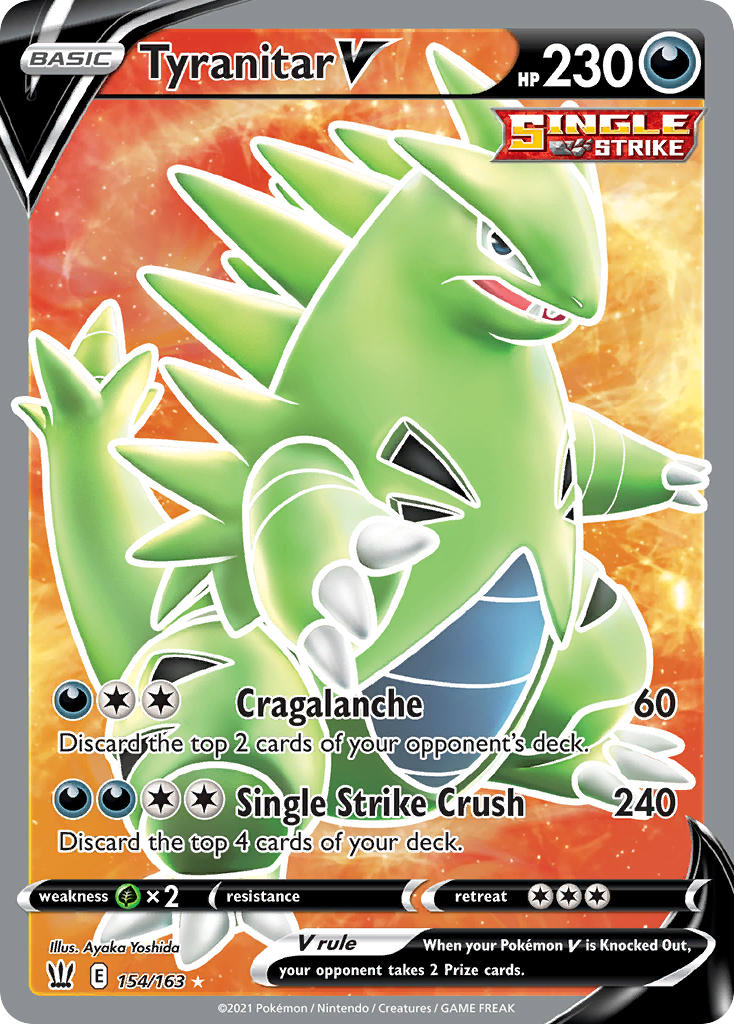 154/163  Tyranitar V (Full Art)