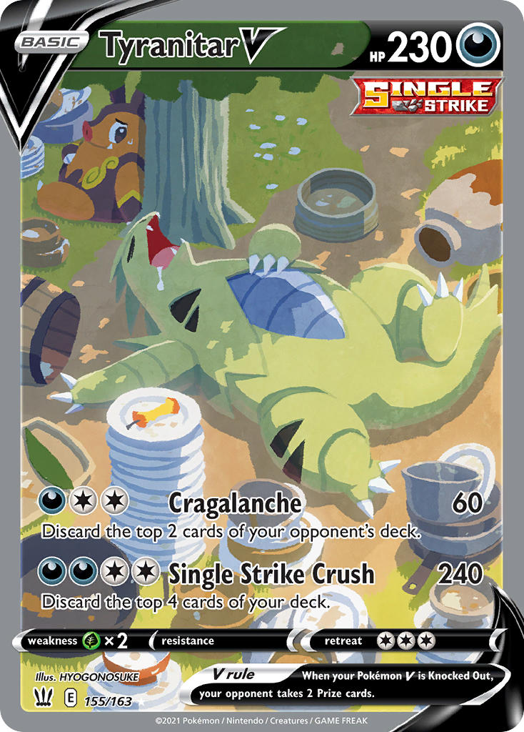 155/163  Tyranitar V (Alternate Full Art)