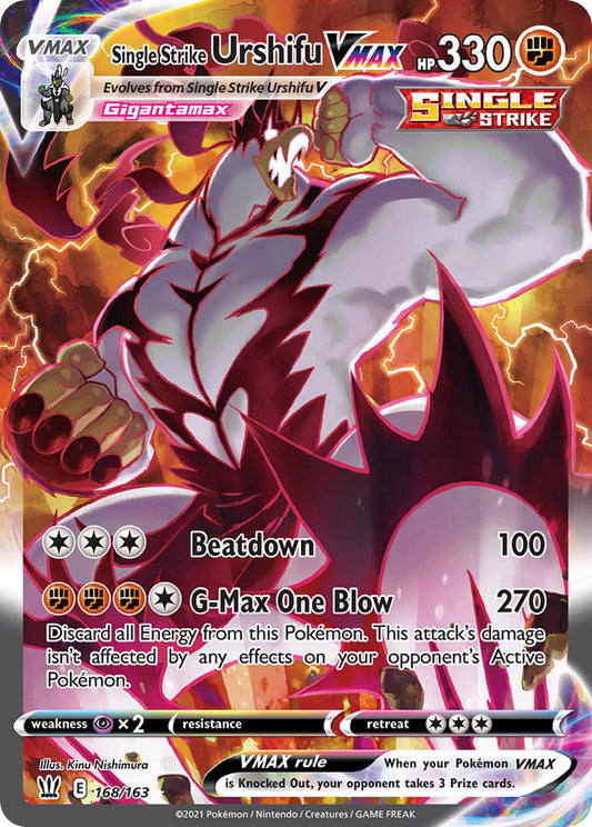 168/163  Single Strike Urshifu VMAX (Alternate Art Secret)