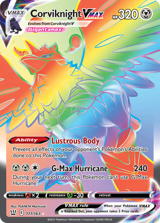 171/163  Corviknight VMAX (Secret)