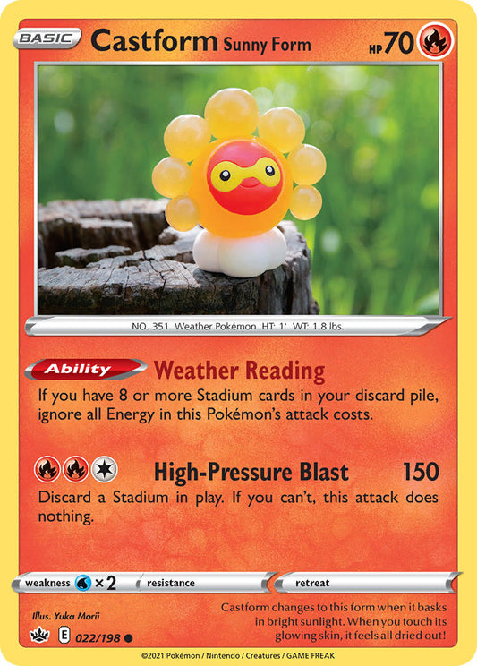 022/198  Castform Sunny Form