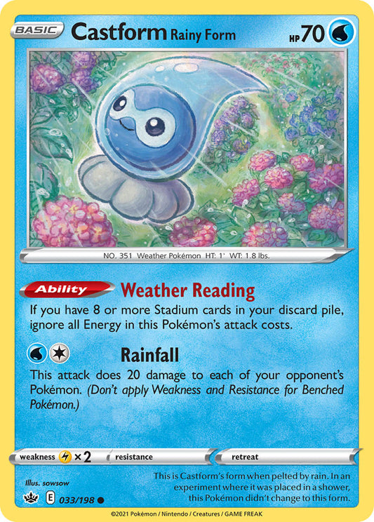 033/198  Castform Rainy Form