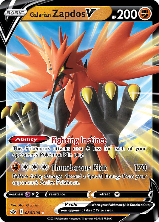 080/198  Galarian Zapdos V