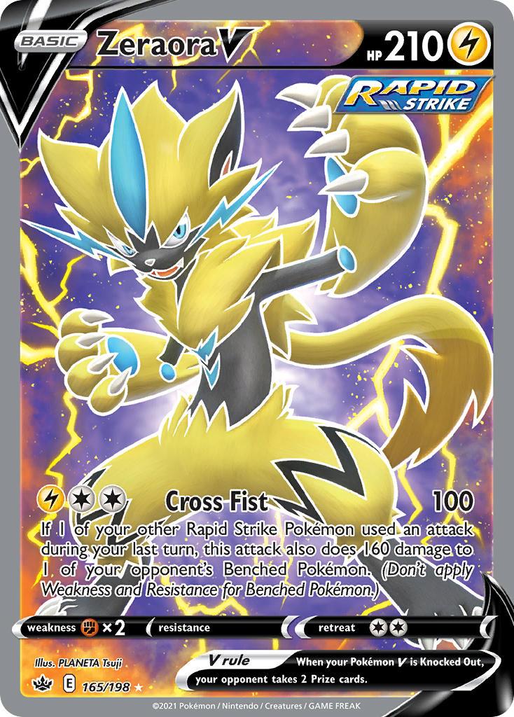 165/198  Zeraora V (Full Art)