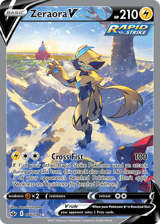 166/198  Zeraora V (Alternate Full Art)