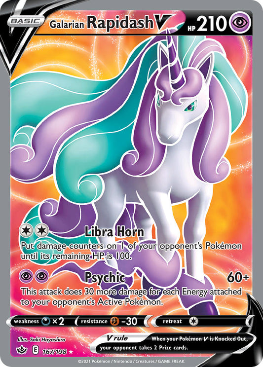 167/198  Galarian Rapidash V (Full Art)