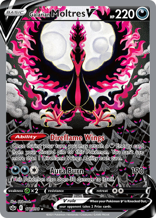 177/198  Galarian Moltres V (Alternate Full Art)