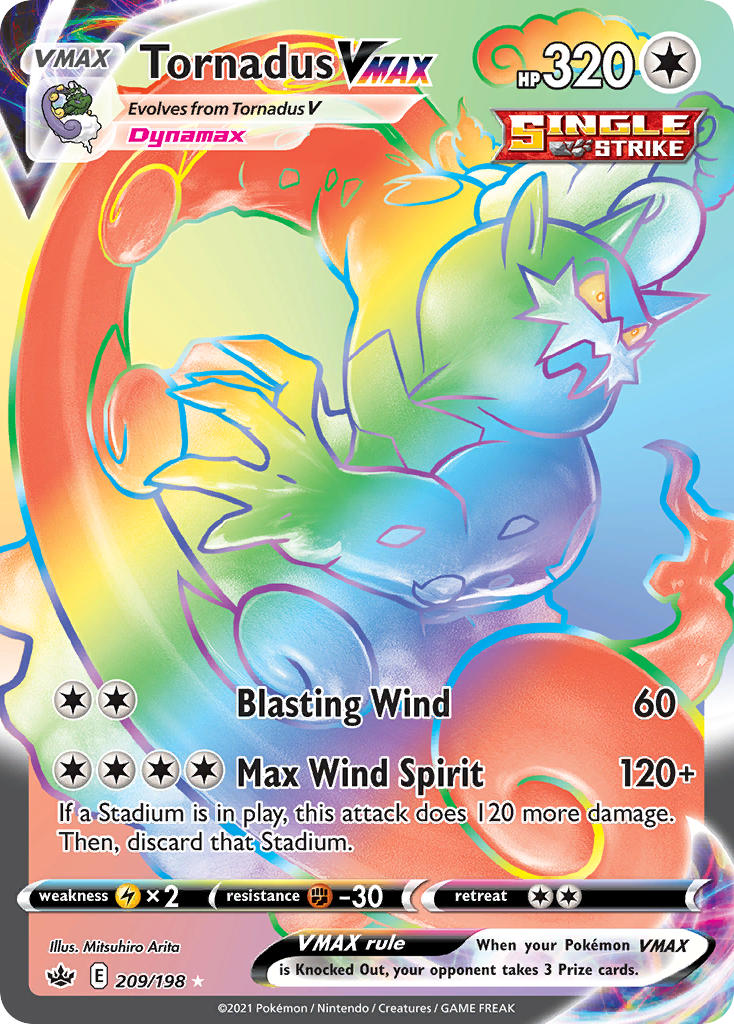 209/198  Tornadus VMAX (Secret)