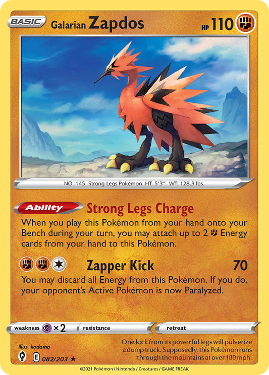 082/203  Galarian Zapdos
