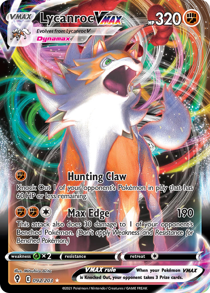 092/203  Lycanroc VMAX