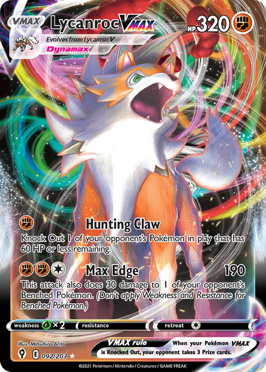 092/203  Lycanroc VMAX