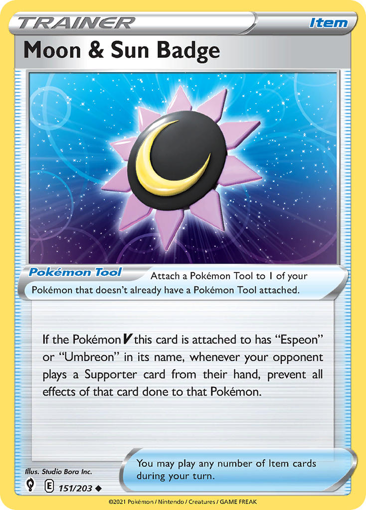 151/203  Moon & Sun Badge