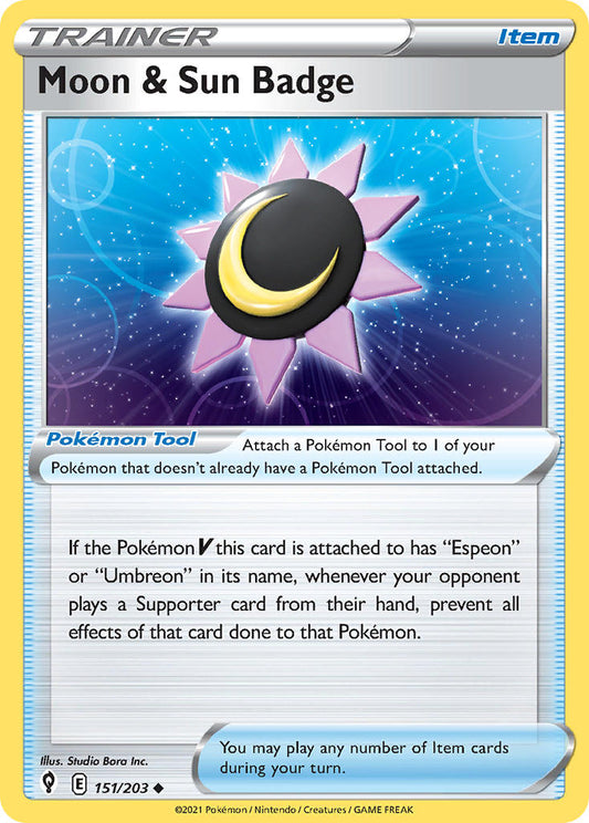 151/203  Moon & Sun Badge
