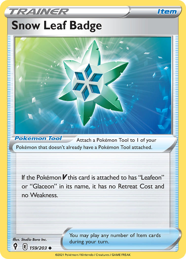 159/203  Snow Leaf Badge