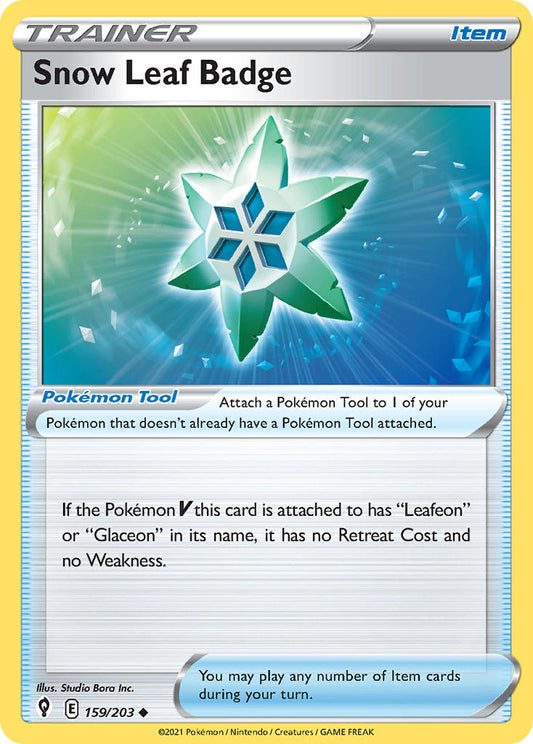 159/203  Snow Leaf Badge