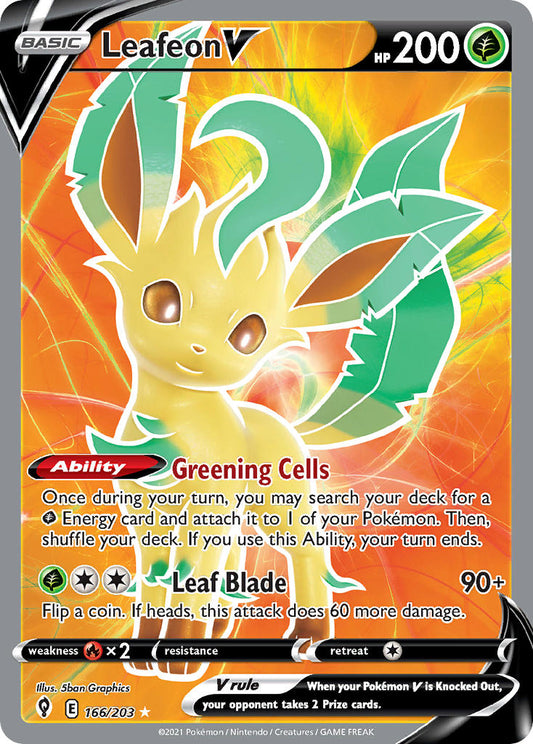 166/203  Leafeon V (Full Art)