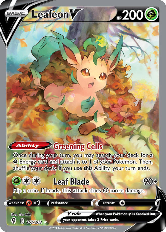 167/203  Leafeon V (Alternate Full Art)