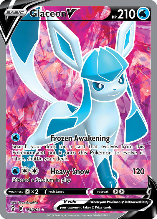 174/203  Glaceon V (Full Art)