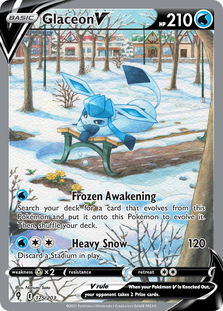 175/203  Glaceon V (Alternate Full Art)