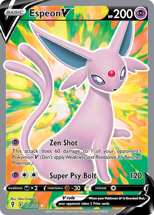 179/203  Espeon V (Full Art)