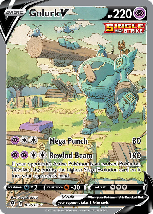 182/203  Golurk V (Alternate Full Art)