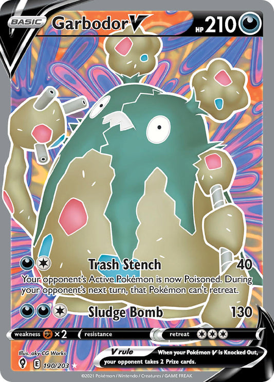 190/203  Garbodor V (Full Art)