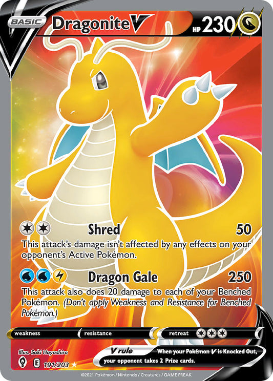 191/203  Dragonite V (Full Art)