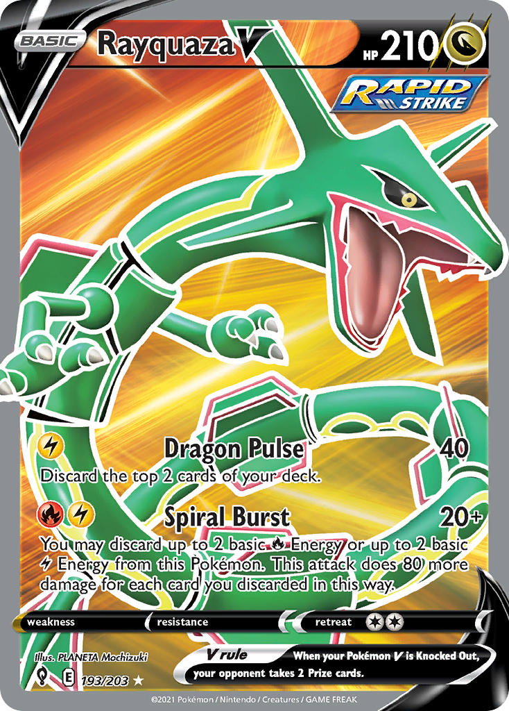 193/203  Rayquaza V (Full Art)