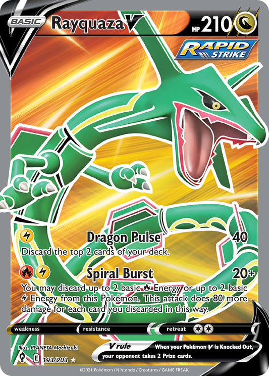 193/203  Rayquaza V (Full Art)