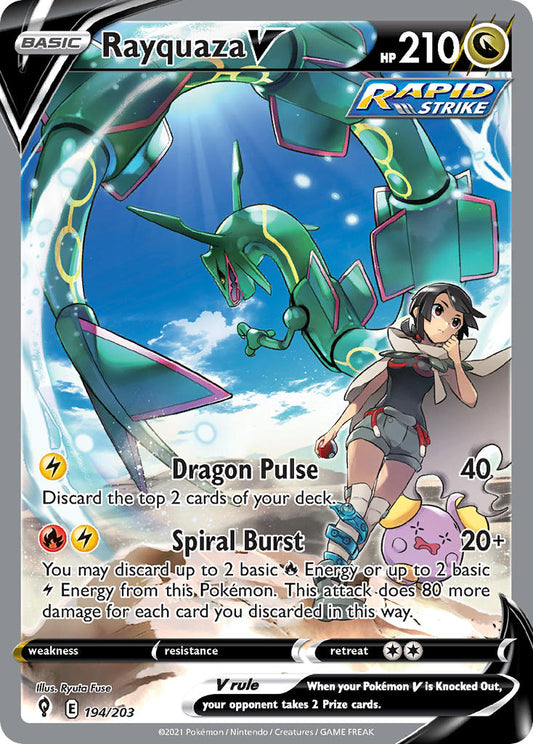 194/203  Rayquaza V (Alternate Full Art)