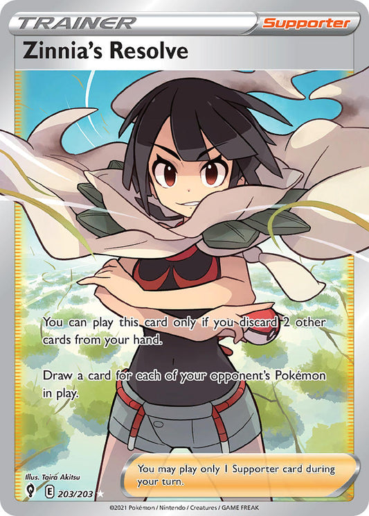 203/203  Zinnia's Resolve (Full Art)