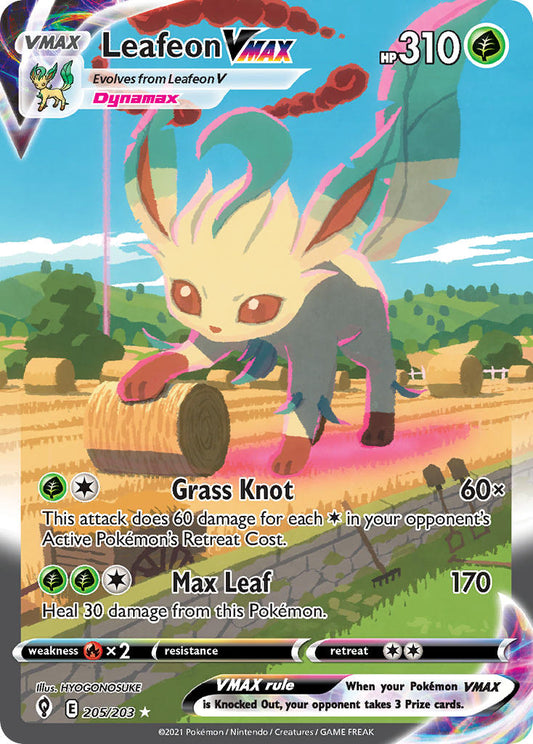 205/203  Leafeon VMAX (Alternate Art Secret)