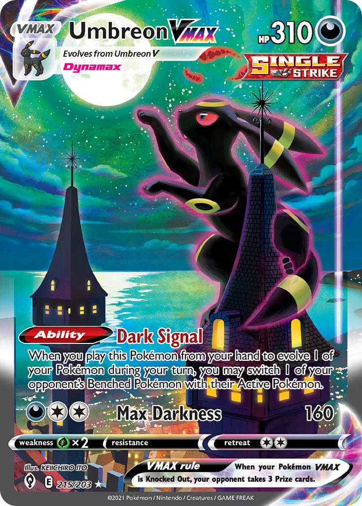 215/203  Umbreon VMAX (Alternate Art Secret)