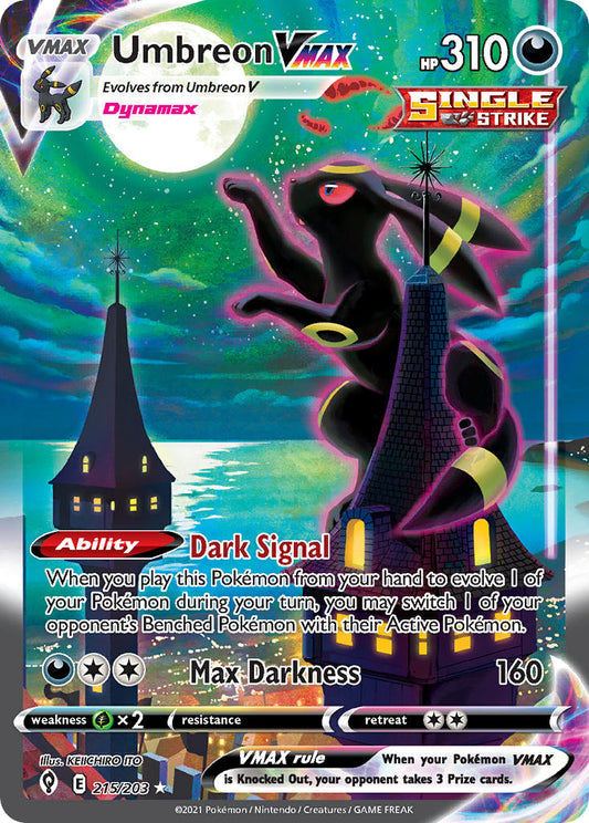 215/203  Umbreon VMAX (Alternate Art Secret)