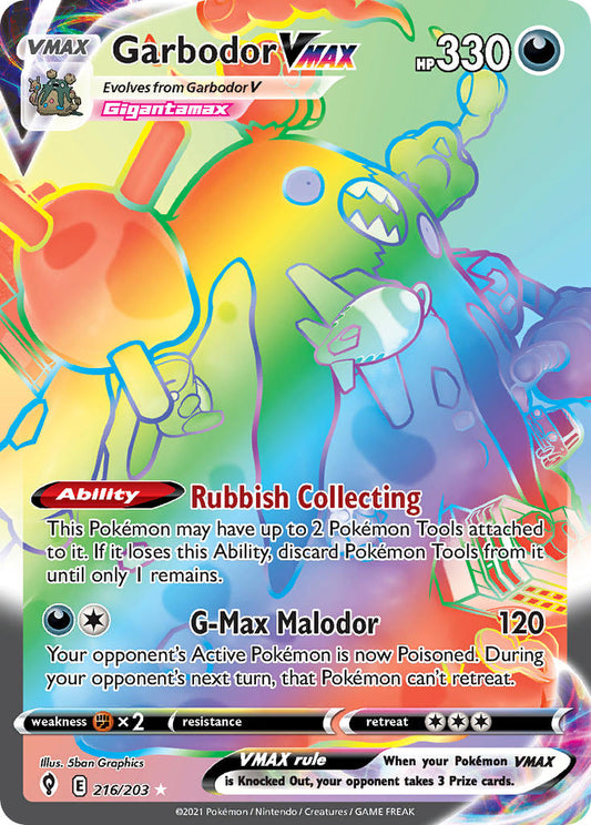 216/203  Garbodor VMAX (Secret)