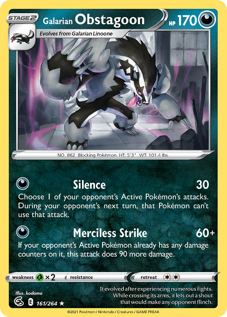 161/264  Galarian Obstagoon