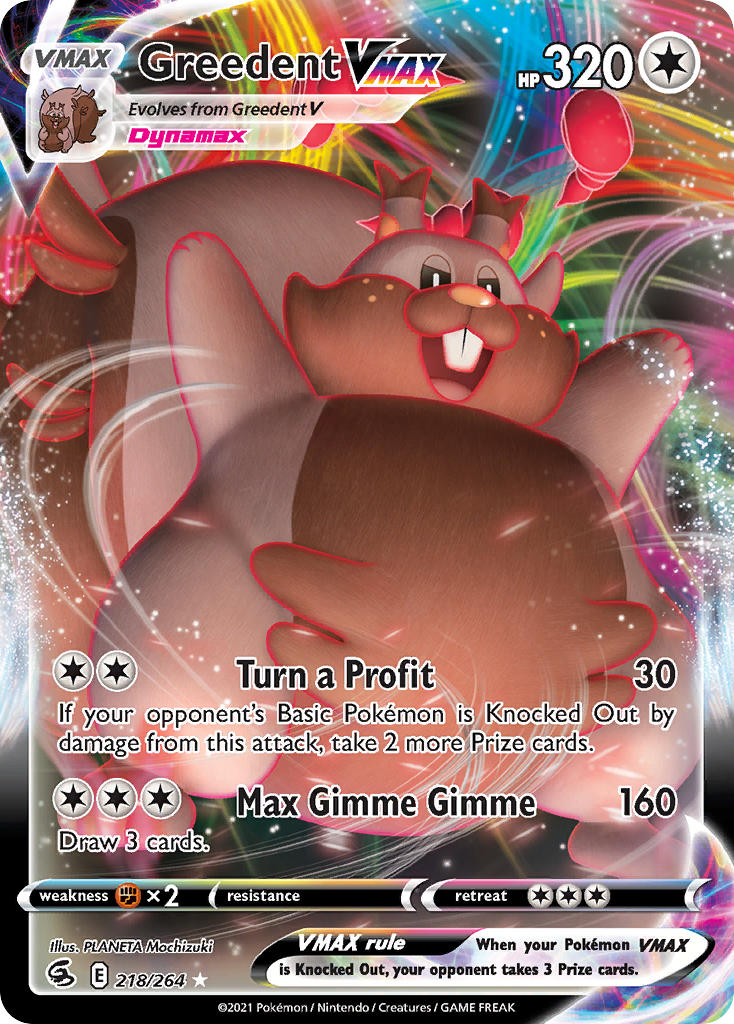 218/264  Greedent VMAX