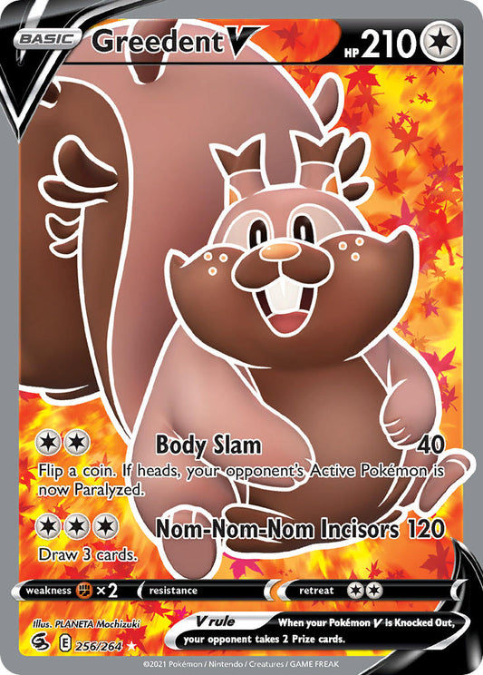 256/264  Greedent V (Full Art)