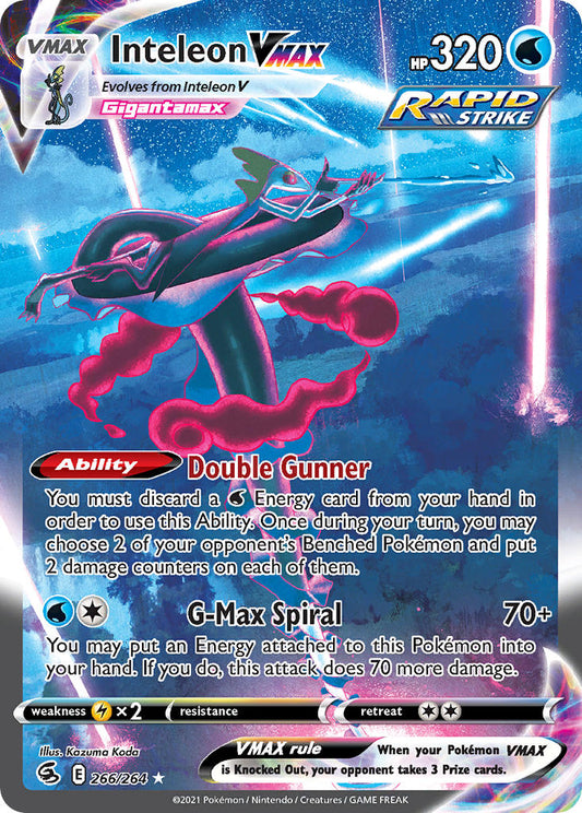 266/264  Inteleon VMAX (Alternate Art Secret)