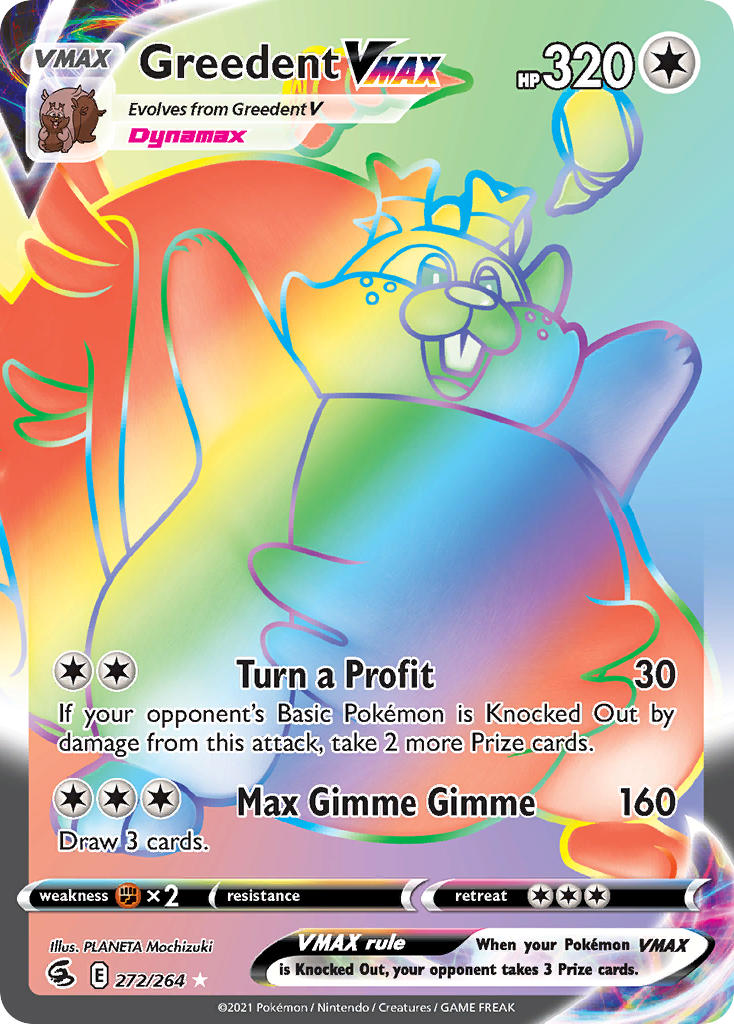 272/264  Greedent VMAX (Secret)